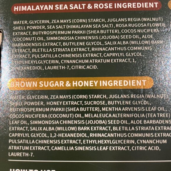 NEW, FACE SCRUB  Set of 4 Assorted Exfoliating/Microdermabrasion Facial Scrubs - Picture 5 of 6